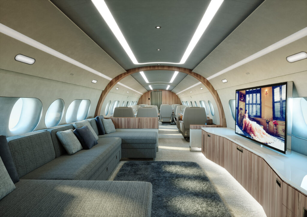 Schlafzimmer Privatjet